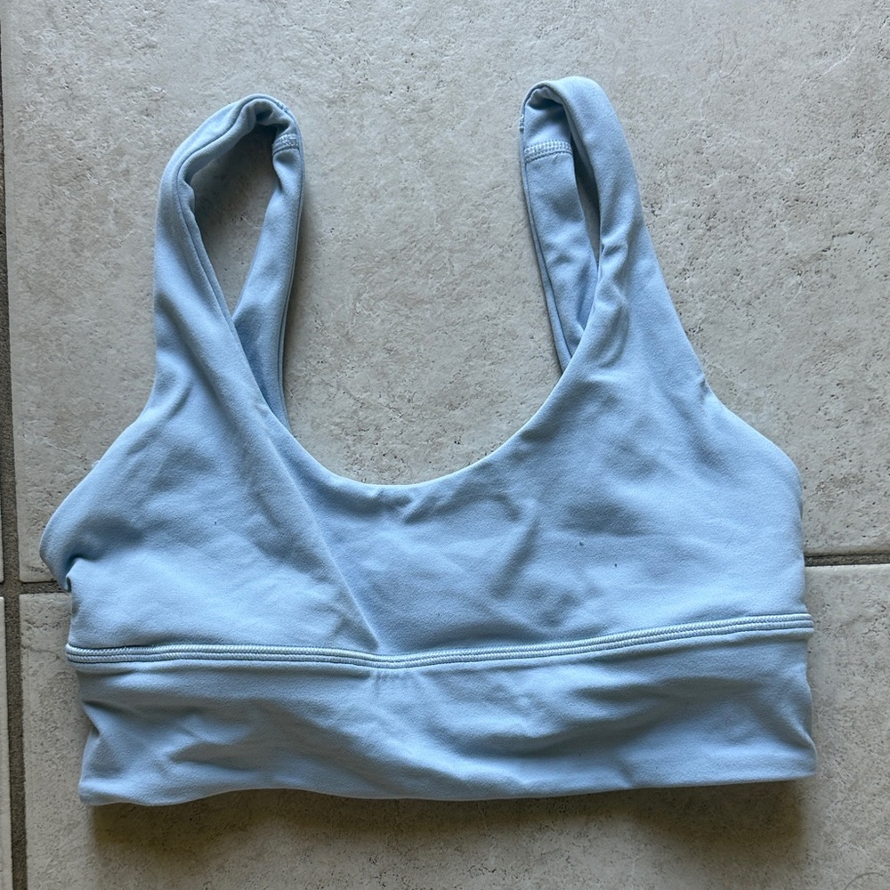 Light Blue Scoop Neck Bralette - Women Intimates & Sleepwear